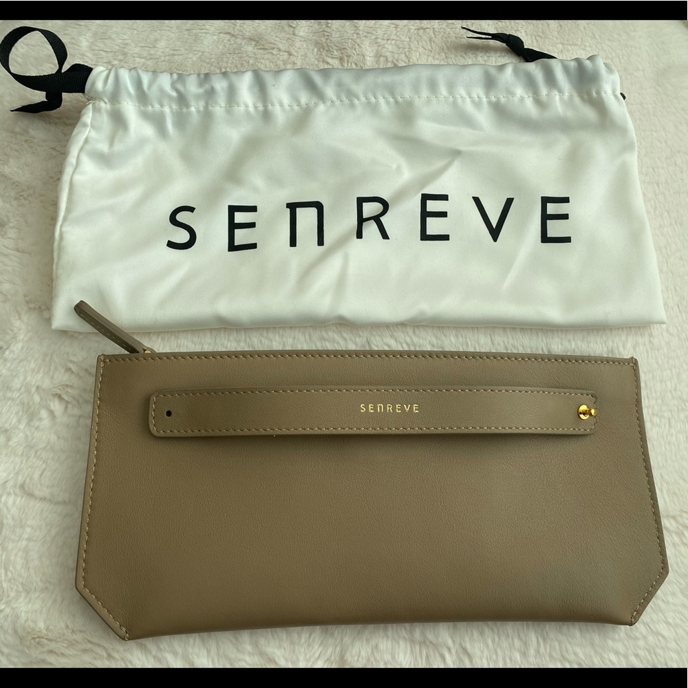 Senreve Bracelet Pouch, Smooth Latte